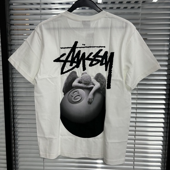 Stussy White Angel Graphic Tee - Picture 1 of 5